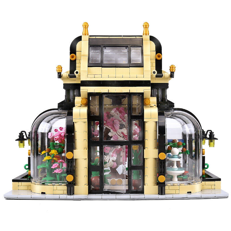 new MOULD KING 16019 Botanical Garden Led Light Street View Building Blocks Toy MOC KOEEK - KOEEK