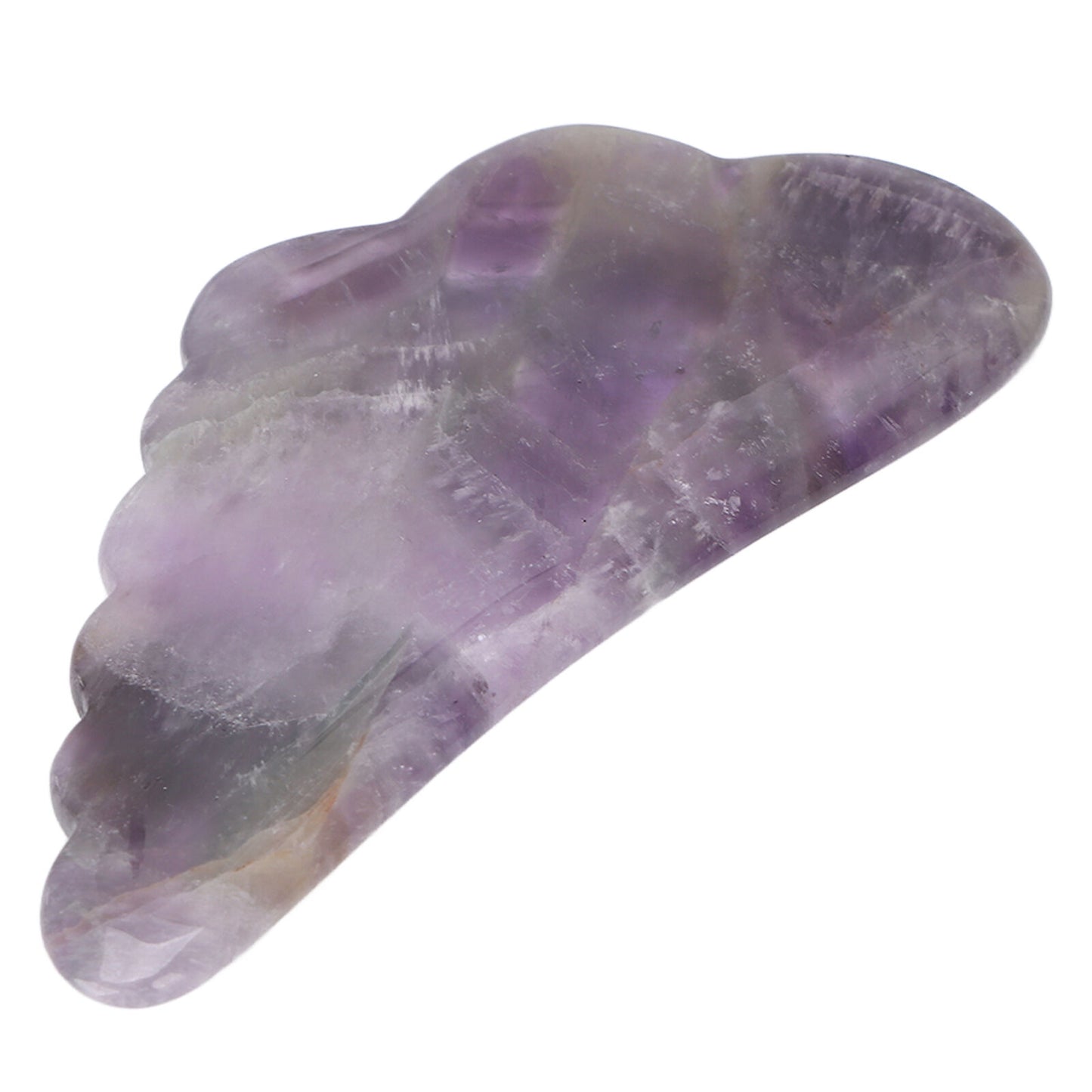 new Amethyst Stone Guasha Board Scraping Massage For Acupuncture Massage Lifting HGF koeek - KOEEK