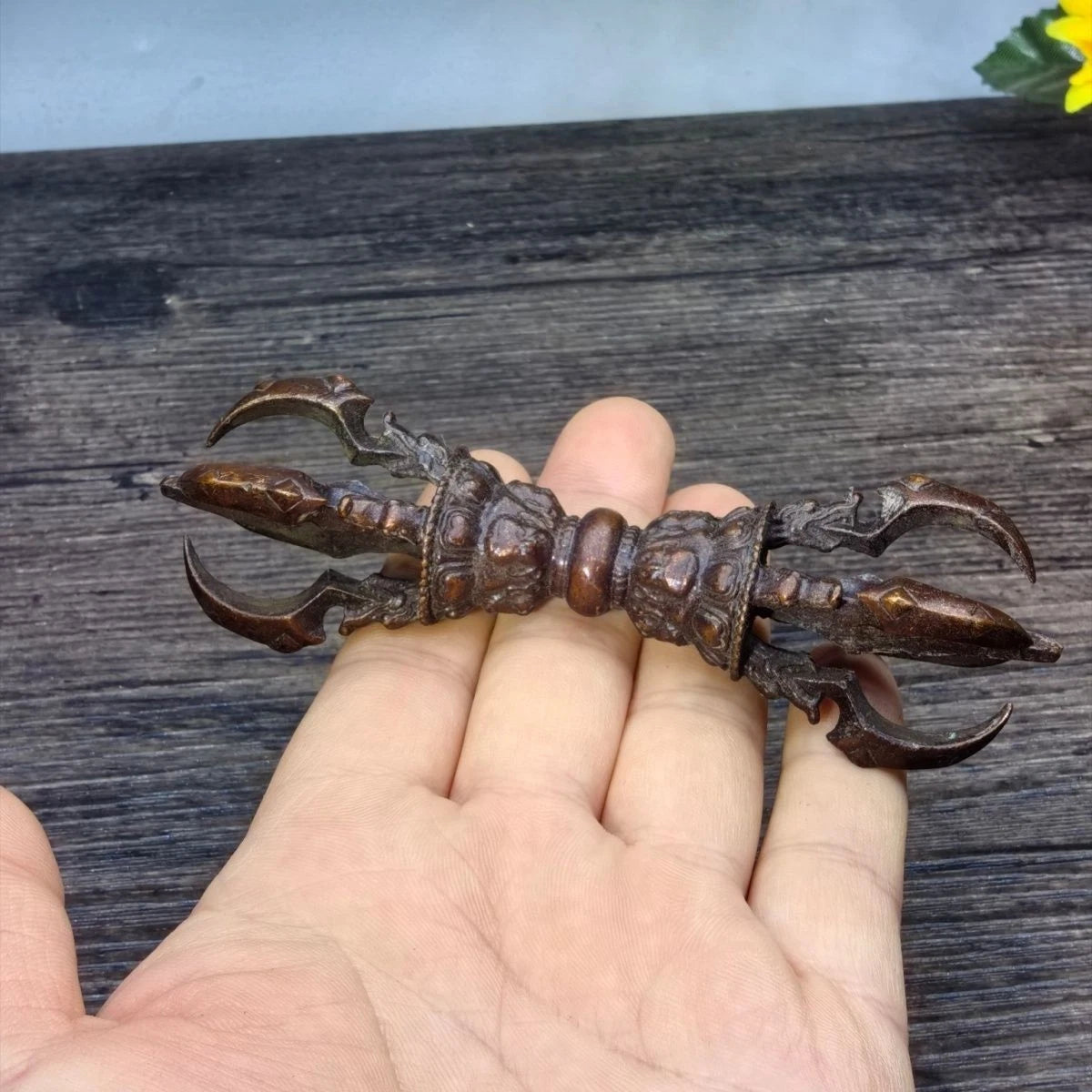 Tibetan Vajra Ritual Tool Ornament Decorative Piece 07FC0E-D4 - KOEEK