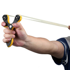 Traditional Slingshot Hunting Slingbow Archery Catapult Shooting Bow Rubber Band 07FC0E-D4 - KOEEK