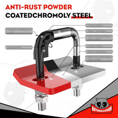 new Hitch Tightener Anti-Rattle Clamp - Heavy Duty Stabilizer for 1.25" Red 07FC0E-D4 - KOEEK