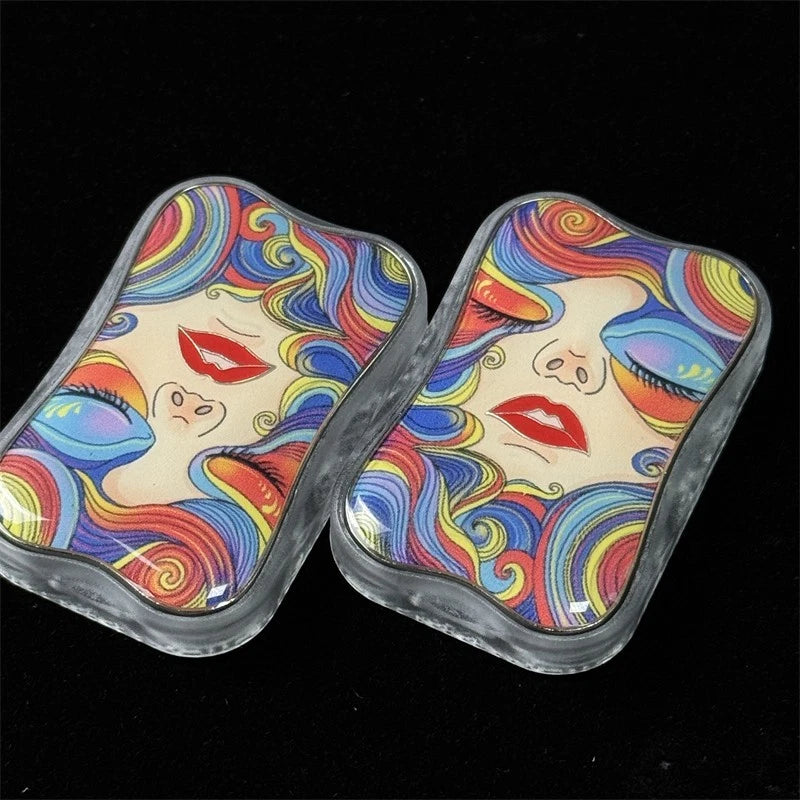 Rainbow Girl EDC Fidget Toy Zinc Alloy PC Mechanical Push EDC Fidget Slider Gift 07FC0E-D4 - KOEEK