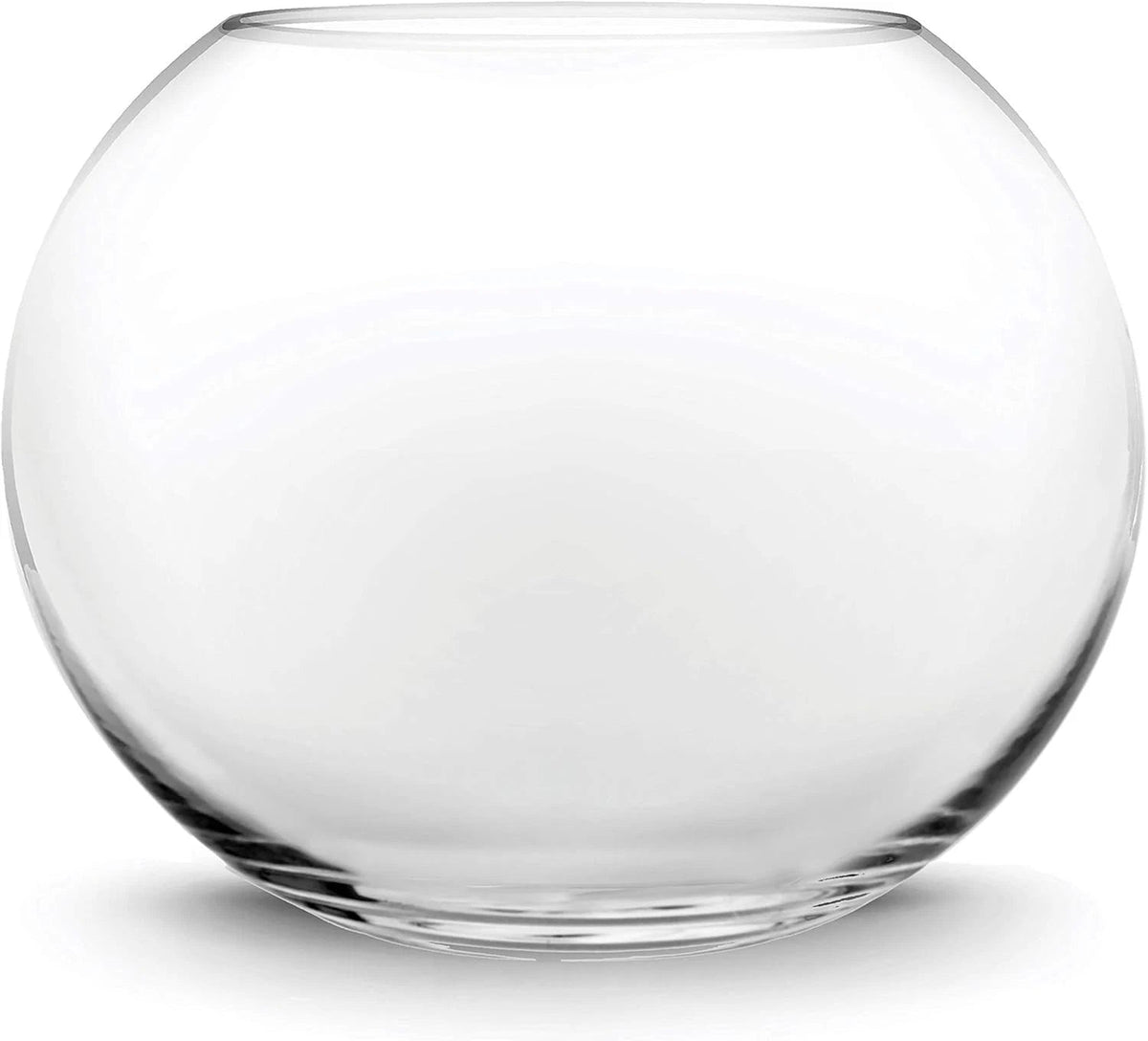 Glass Bubble Vase (H-4.5" W-5.5", Approx. 1/4 Gal.) Small Fish Bowl 07FC0E-D4 - KOEEK