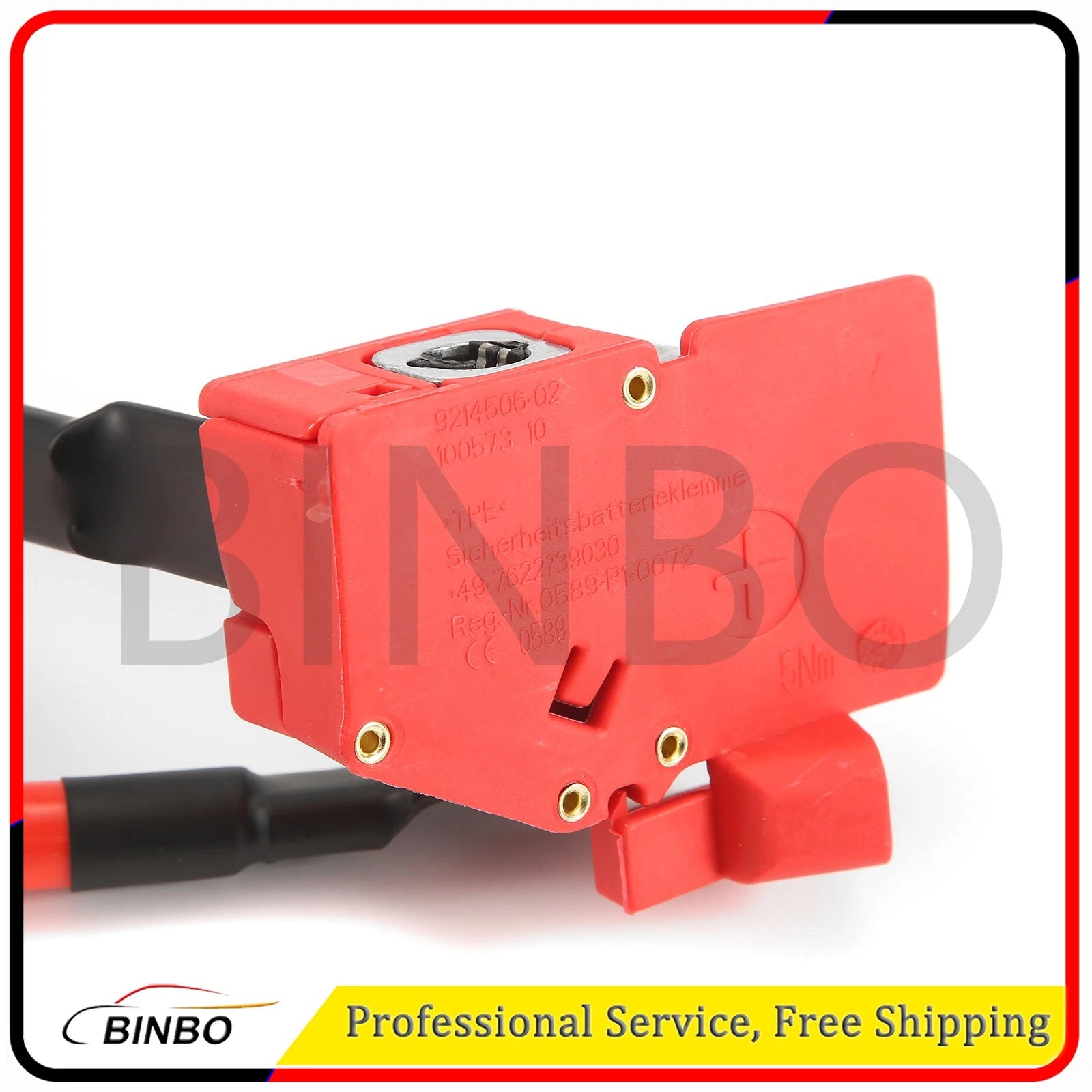 For 2012-2017 BMW F30 F80 POSITIVE BATTERY POWER TERMINAL CONNECTOR PLUS CABLE 07FC0E-D4 - KOEEK