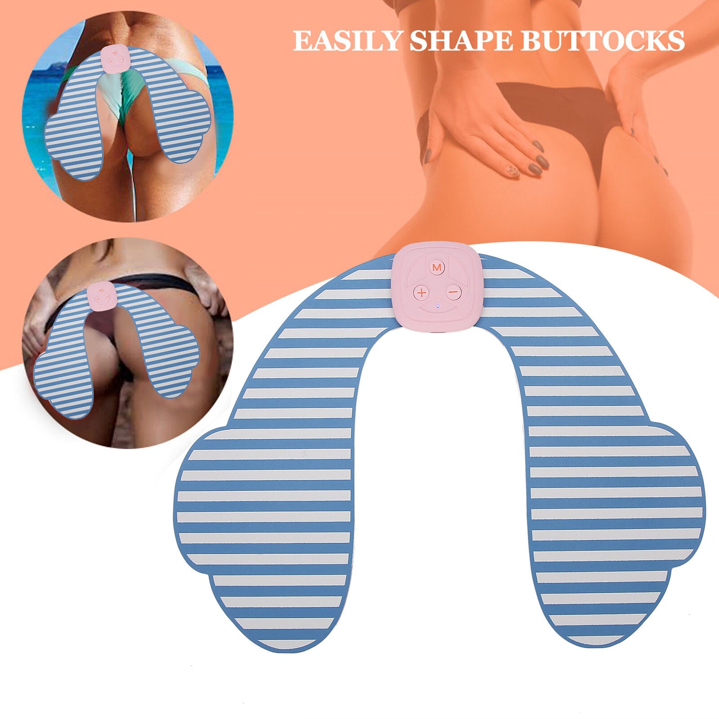 new Electric Hip Trainer Remote Butt Muscle Stimulator Rechargeable Lifting Buttock koeek - KOEEK