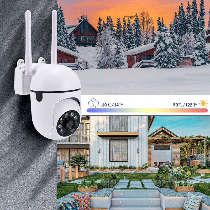 ny 1080P HD Camara De Seguridad WIFI Inalambrica Para Casa Exterior Smart Home 2024