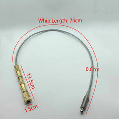 EDC Steel Wire Whip, Brass Handle, Kung Fu Whip, Outdoor Tactical Whip Tools 07FC0E-D4 - KOEEK