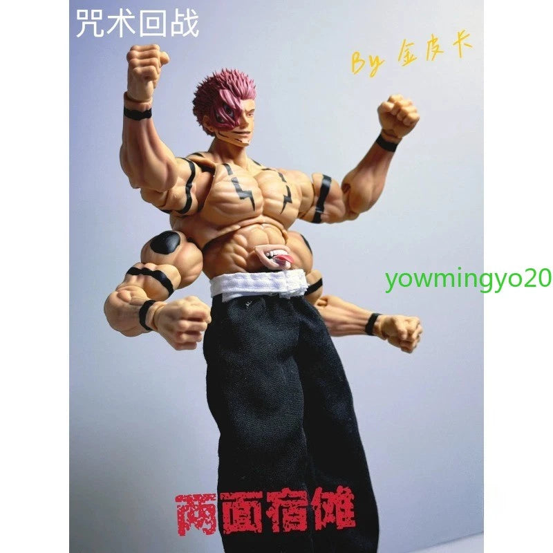 1/12 Jujutsu Kaisen Ryomen Sukuna PVC Action Figure Model Collection Toy Custom 07FC0E-D4 - KOEEK