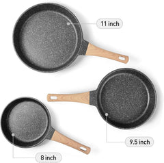 Non-Stick Skillet, Induction Skillet Set, Granite Skillet 07FC0E-D4 - KOEEK