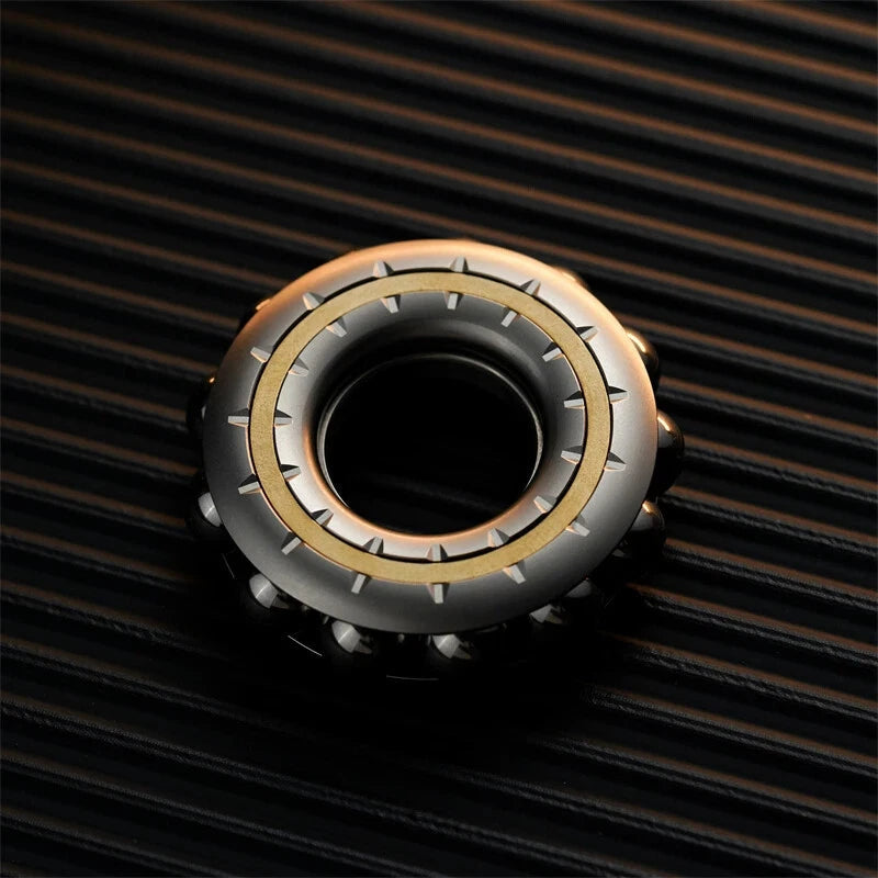 Novel MechNovanical Buddha Beads Fidget Ring Creative EDC Metal Adult Fidget Toy 07FC0E-D4 - KOEEK