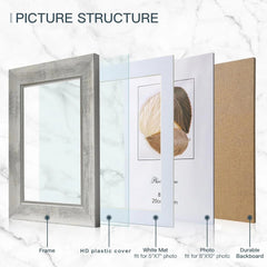 8x10 Photo Frame Set (4 pieces) Vintage Style Photo Frame 07FC0E-D4 - KOEEK