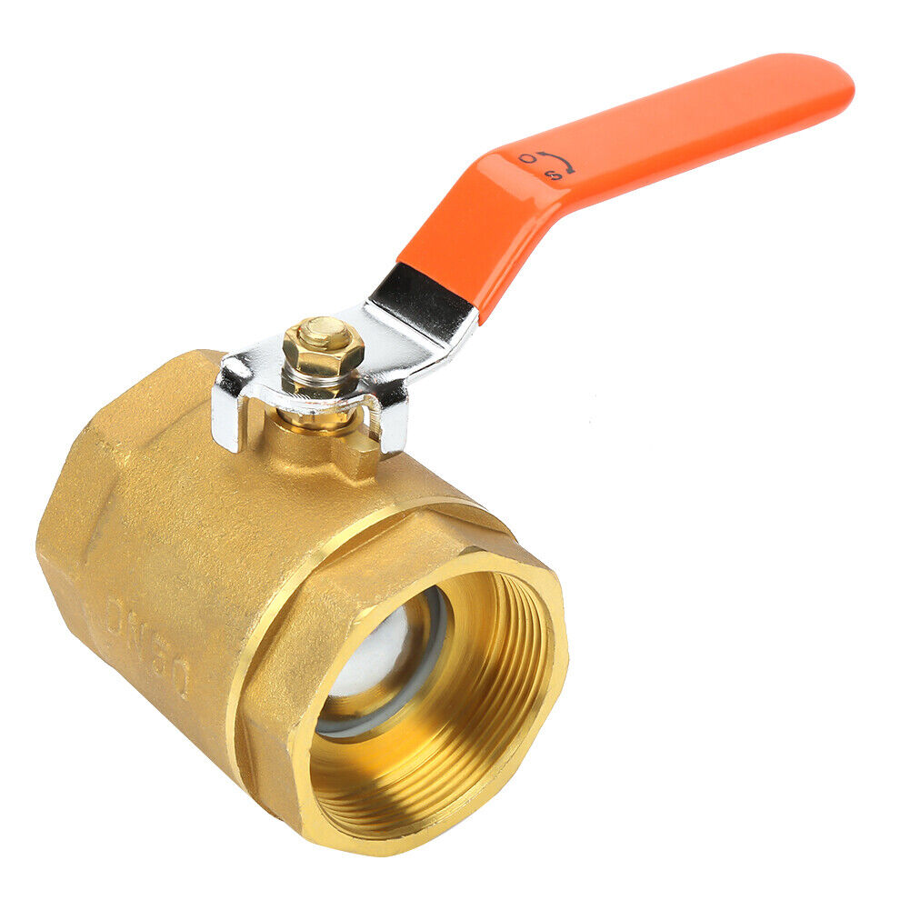 new 1pc DN50 2"BSP Brass Pipe Valve 1.6MPa Professional For Water Oil Gas koeek - KOEEK