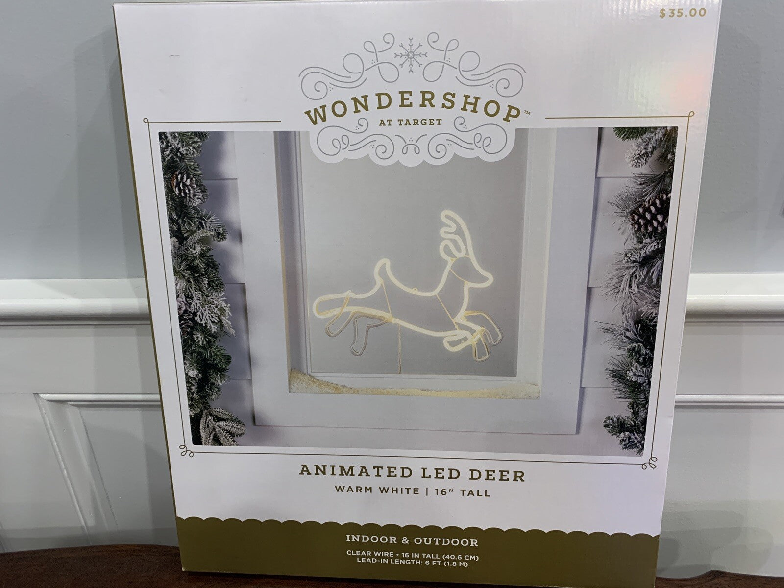 Target Wondershop LED Neon Style Jumping Reindeer Christmas Novelty Light 16” WONDERSHOP - KOEEK