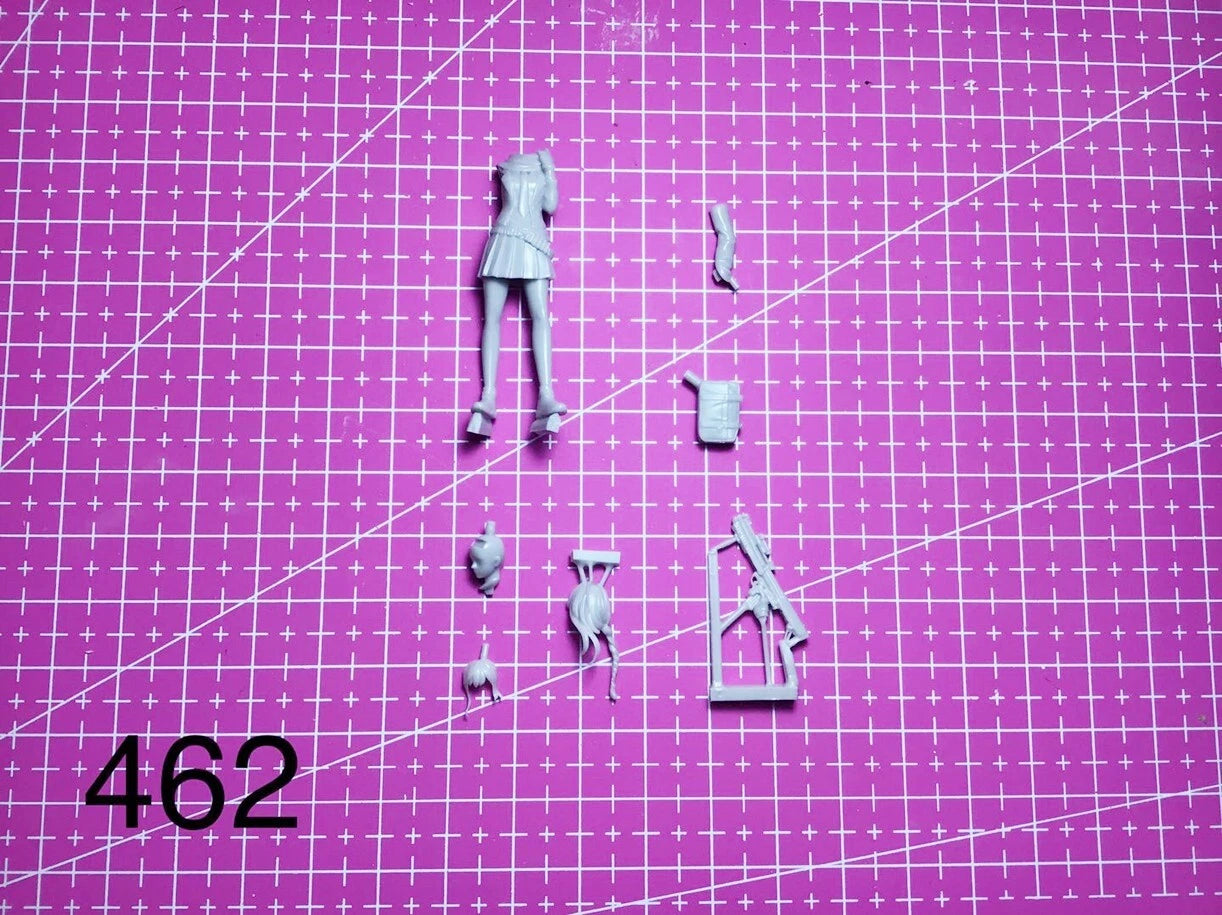 1:35 resin figure model kit Science fiction girl shooter Unassembled Unpainted 07FC0E-D4 - KOEEK
