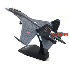 1/100 Scale Russian Sukhoi Su-35 Super Flanker Aircraft Metal Gray Model 07FC0E-D4 - KOEEK