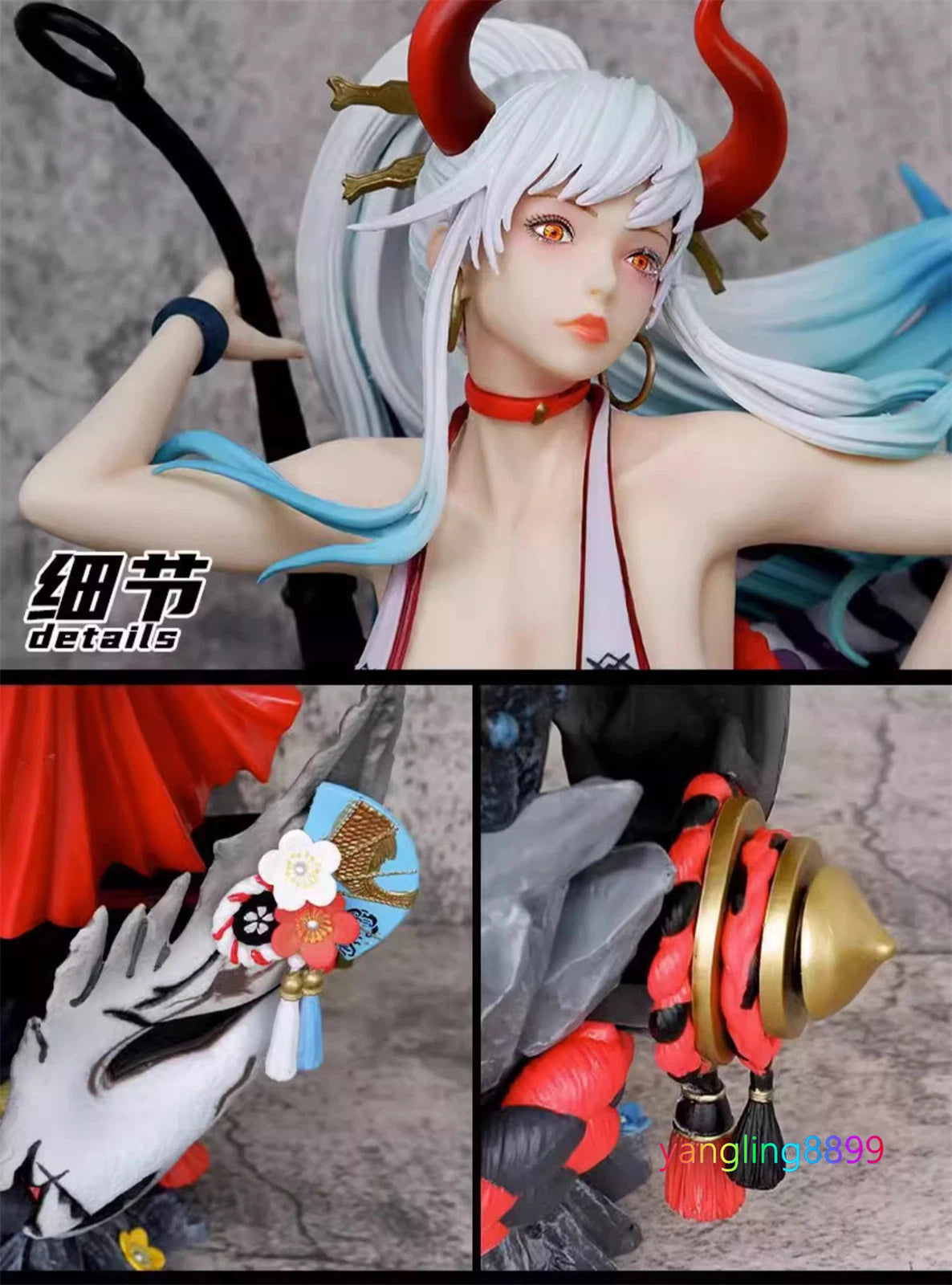Big 21" Super Yamato PVC Figure Japan Anime Model Collect Girl Statue Ornaments 07FC0E-D4 - KOEEK
