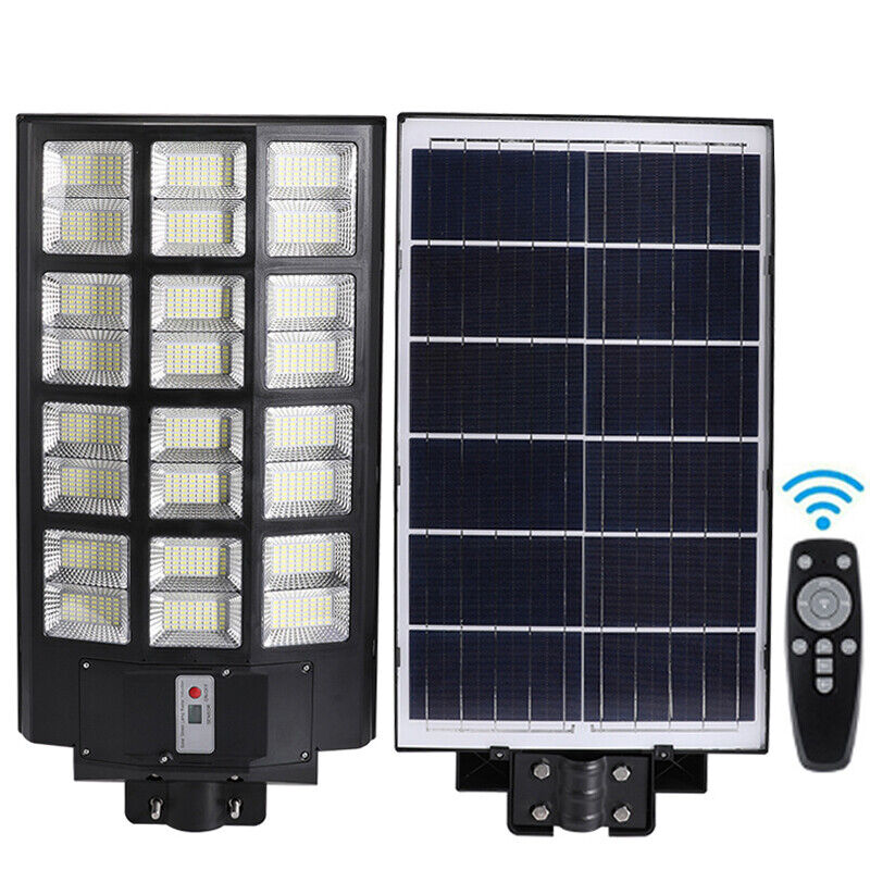 ny 10000000LM LED Solar Road Street Flood Light Utendørs Hage Hage Lampe Vanntett