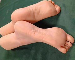 EU37 1 PAIR Platinum Silicone Female Feet Shoes Display Model Display Props 07FC0E-D4 - KOEEK