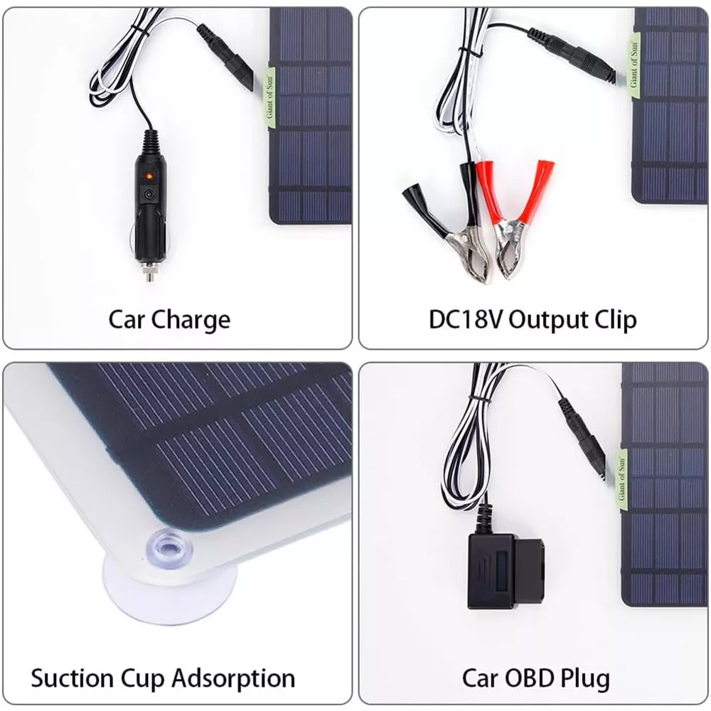 ny 50W Mono Solpanel Opladning Camping Hjemmebåd 100A Controller RV Hjemmebilbåd