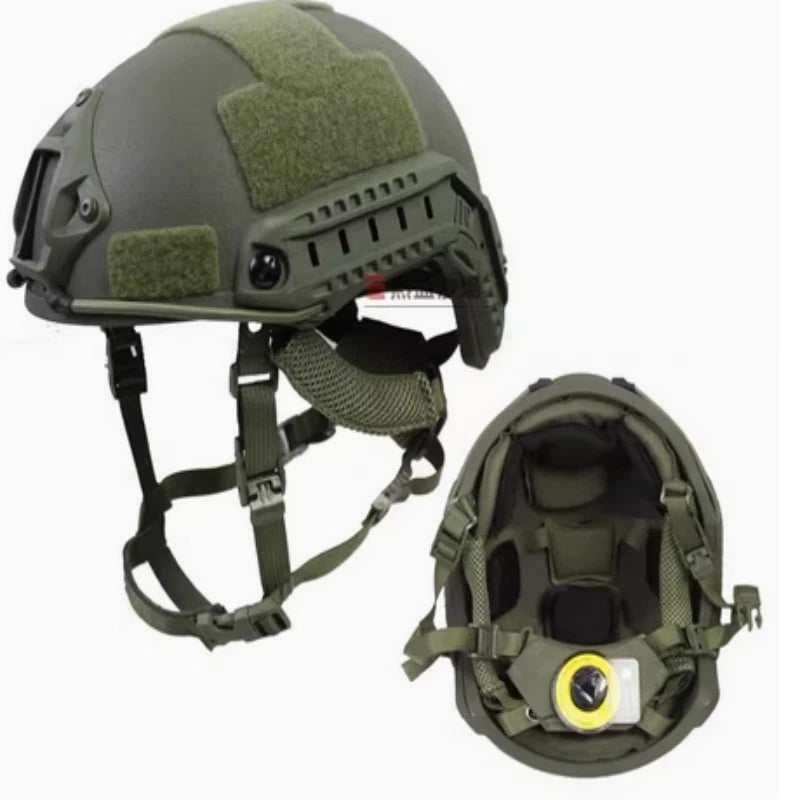 FAST Green Black Level Bulletproof UHMWPE BALLISTIC Tactical Helmet 07FC0E-D4 - KOEEK