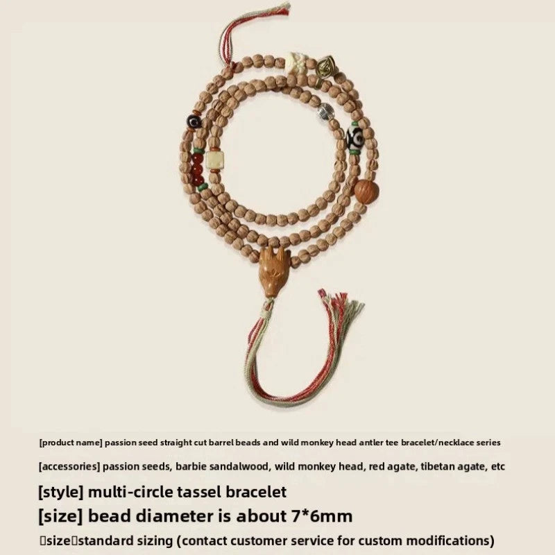 Tibetan Baixiangzi 108 Buddha Bead Handstring Bracelet Necklace Amulet Bangle 07FC0E-D4 - KOEEK