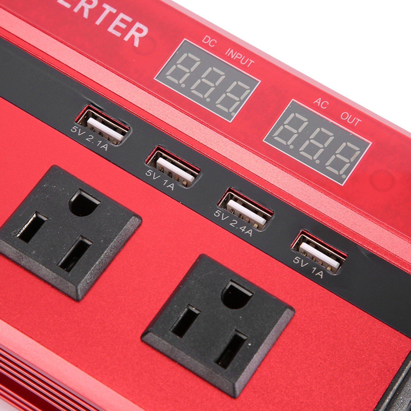 new (12V To 110V 5000W)24V To 110V Inverter Power Inverter AC Outlets And USB koeek - KOEEK