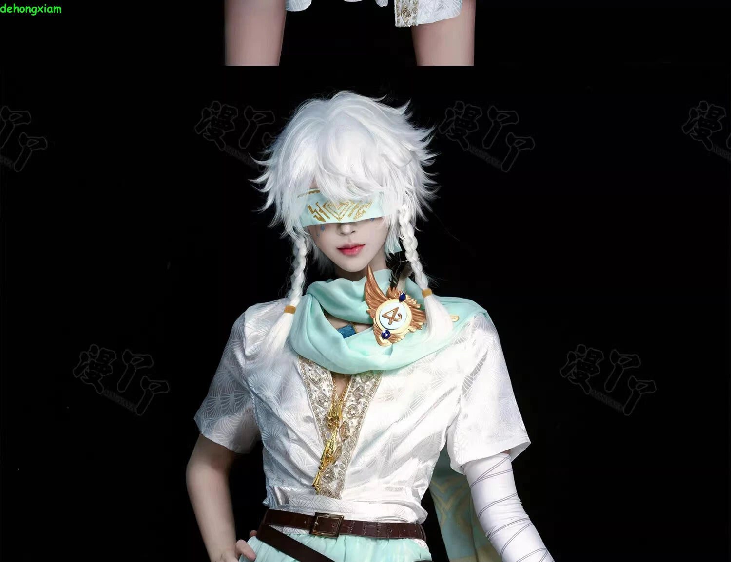 Identity Ⅴ Eli Clark Seer Skin White Prophet Cosplay Costume Outfit Clothes Set 07FC0E-D4 - KOEEK