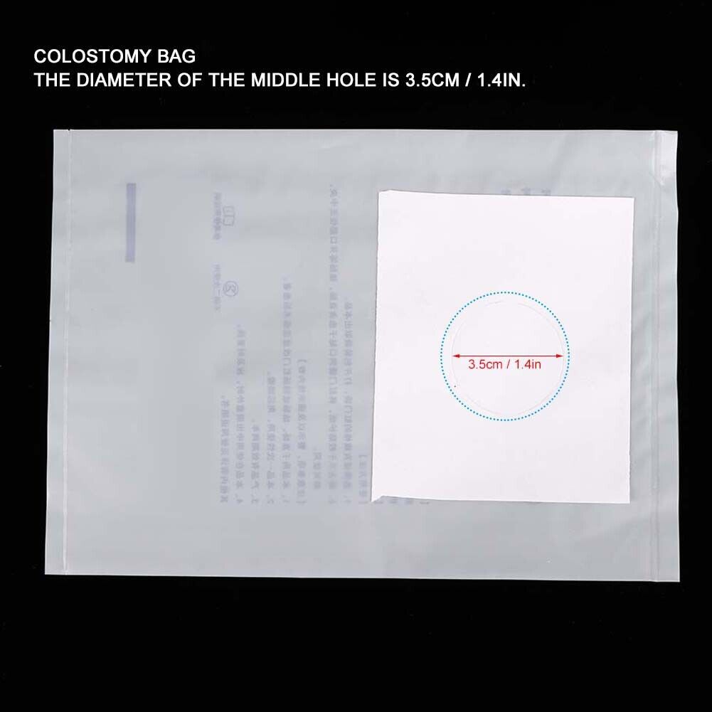 new 100pcs Disposable Colostomy Bag Skin Friendly Cleaning Colostomy Pouch Bag HGF koeek - KOEEK