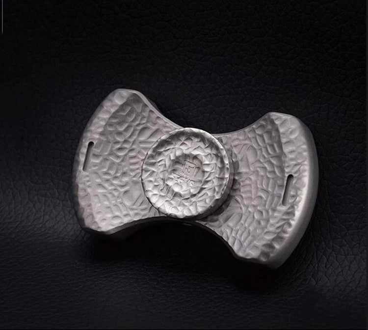 FEGVE Titanium EDC Baked blue Aerolite Four-Hand quadrangle Fidget Spinner Toy 07FC0E-D4 - KOEEK