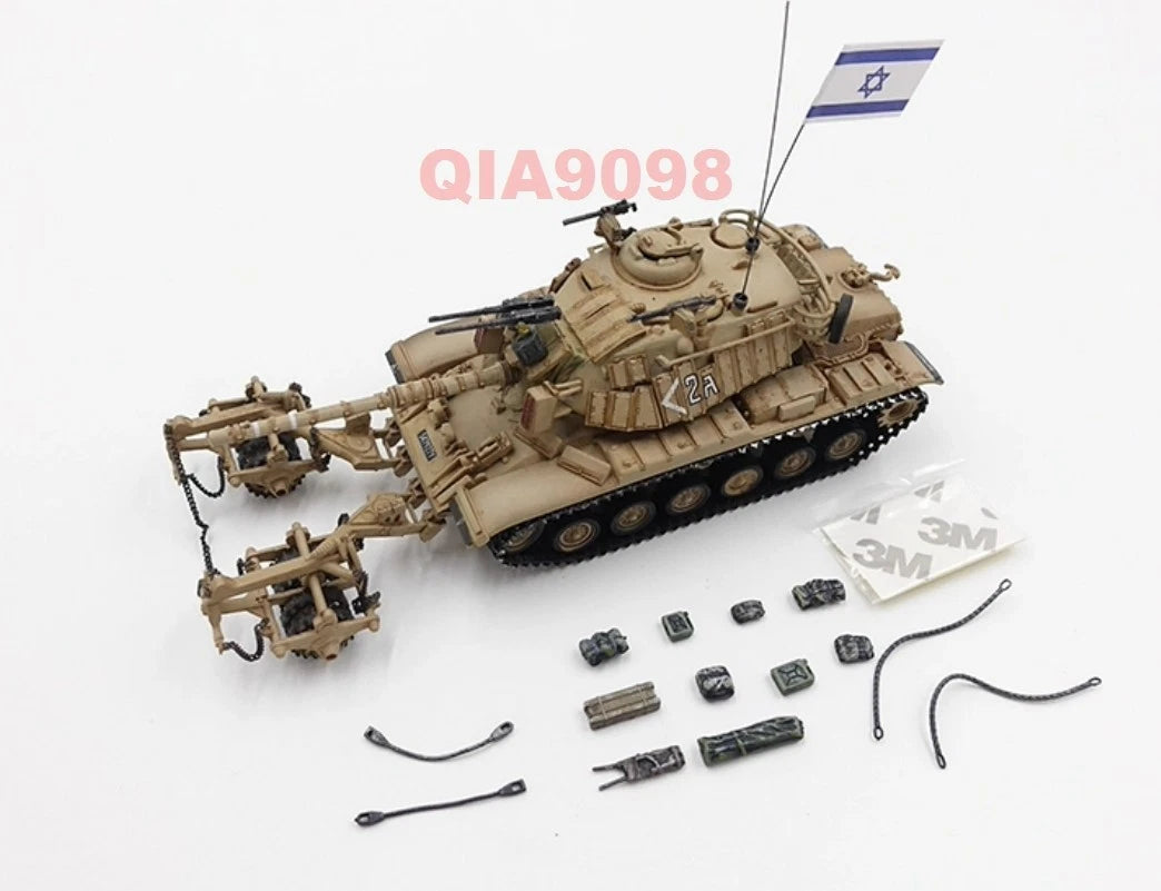 1:72 Scale IDF M60A1 [Magach B] Blazer Tank With KMT-4 Mine Roller Model 07FC0E-D4 - KOEEK