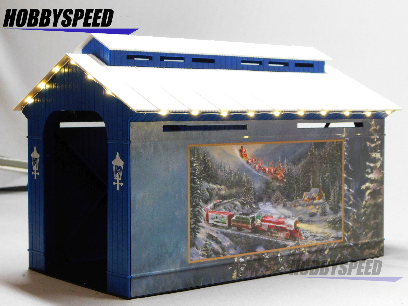 LIONEL TK CHRISTMAS LIGHT EXPRESS ILLUMINATED COVERED BRIDGE O GAUGE 2429160 LIONEL - KOEEK