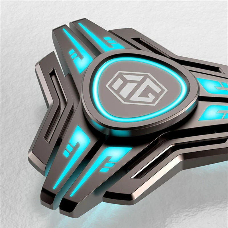 Metal Luminous Fidget Spinner Adult EDC Fidget Toy ADHD Anti Stress Cool EDC Toy 07FC0E-D4 - KOEEK