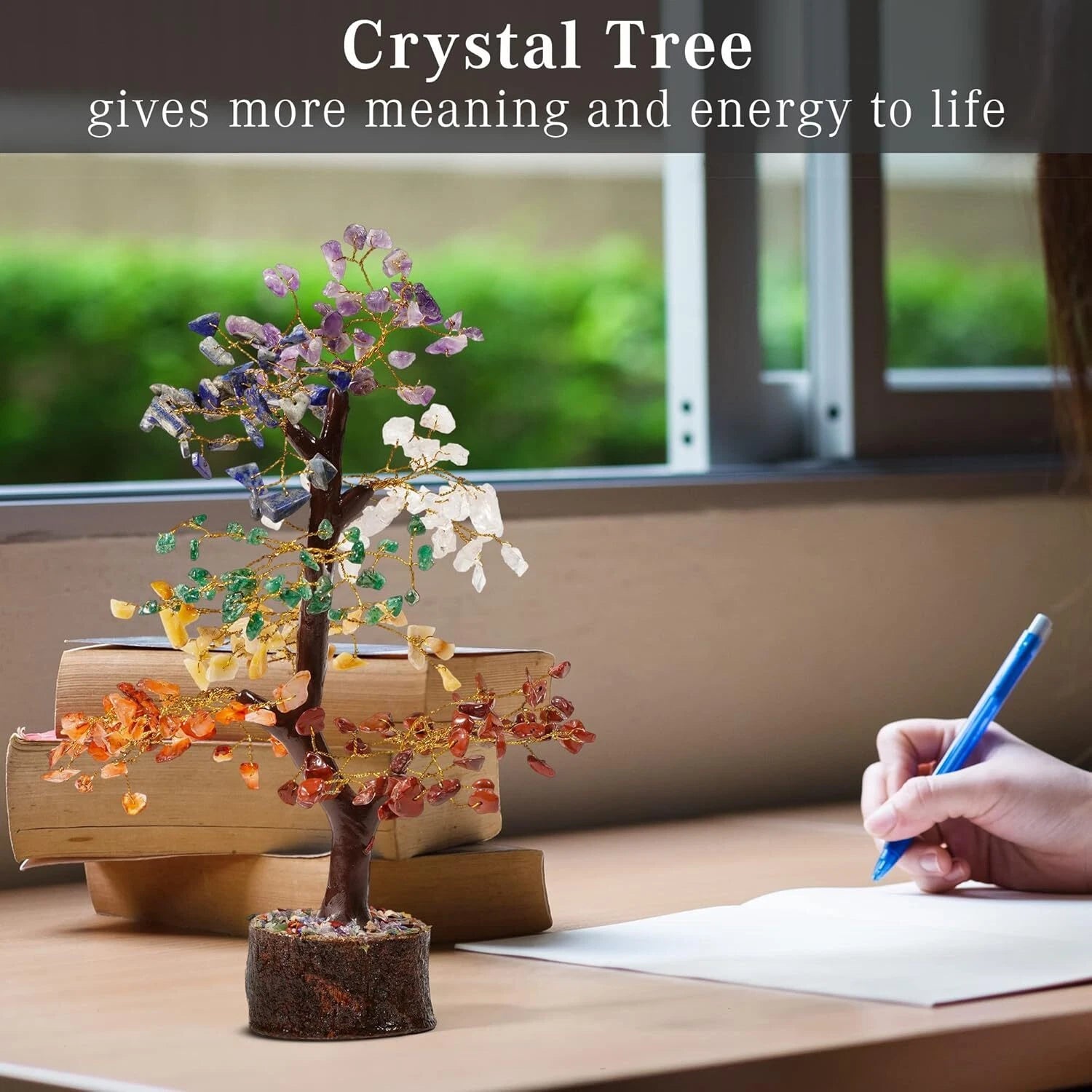 Crystal Tree of Life, handmade bonsai tree  to transmit money and good luck 07FC0E-D4 - KOEEK