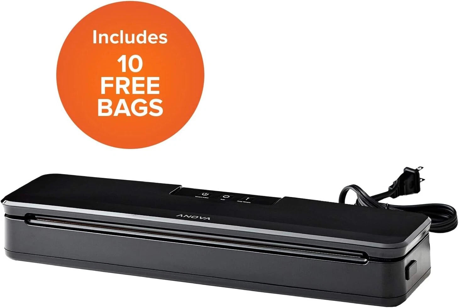 Precision vacuum sealer, includes 10 pre-cut bags, food storage 07FC0E-D4 - KOEEK
