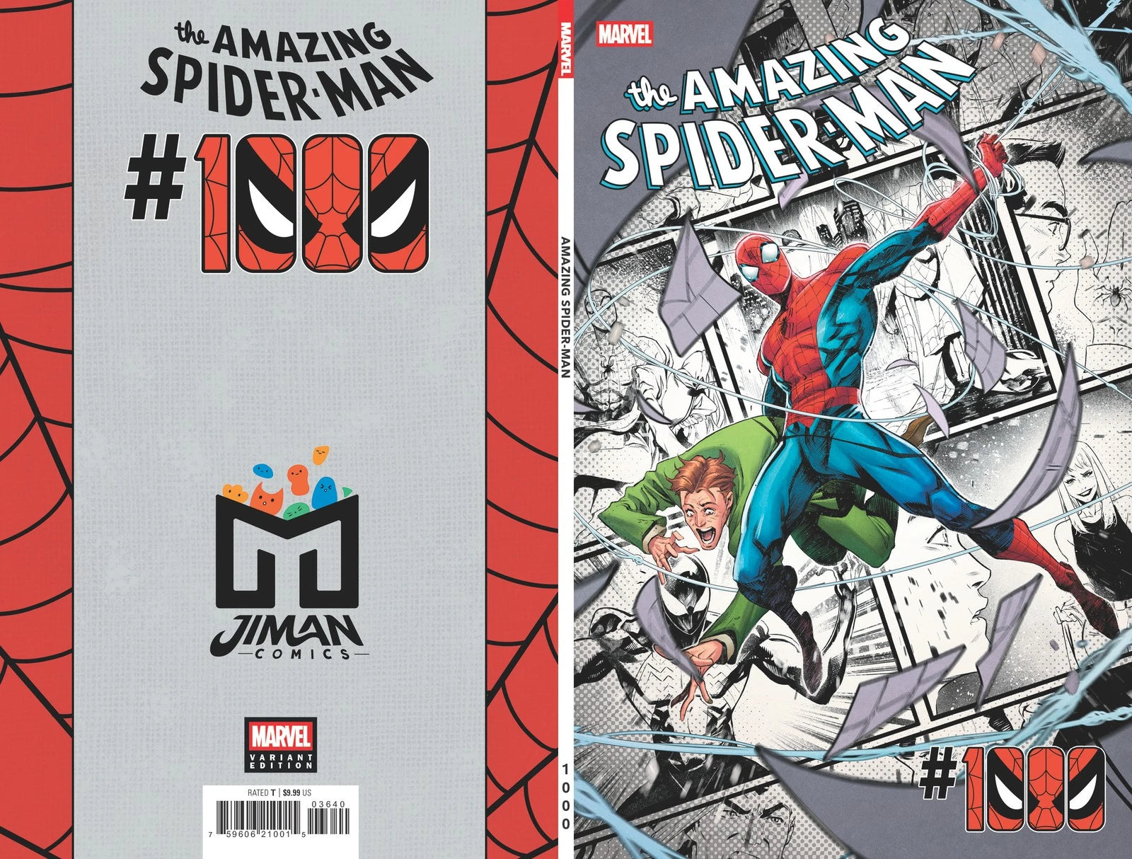 Amazing Spider-Man #1000 Full Trade Dress Iban Coello Jiman Exclusive Variant 07FC0E-D4 - KOEEK