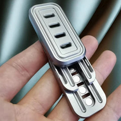 Titanium Alloy Fidget Slider Fashion Adult Metal Three-Layer Fidget Toy EDC 07FC0E-D4 - KOEEK