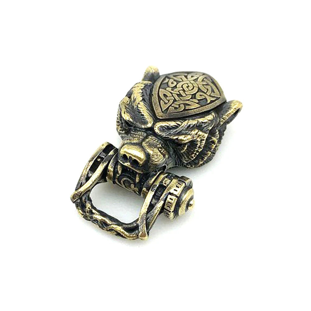 EDC Skull Paracord Bead DIY Pendant Buckle Paracord Lanyard Beads KeyChain 07FC0E-D4 - KOEEK