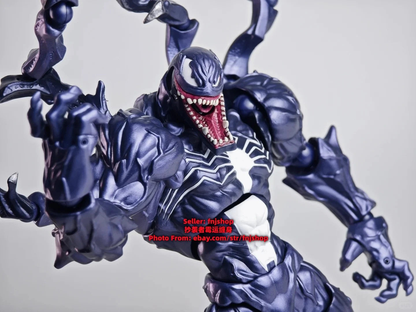 Hot- PC Toys The Amazing Venom Symbiote Blue Ver. 1/12 Action Figure Model PC_TOYS - KOEEK