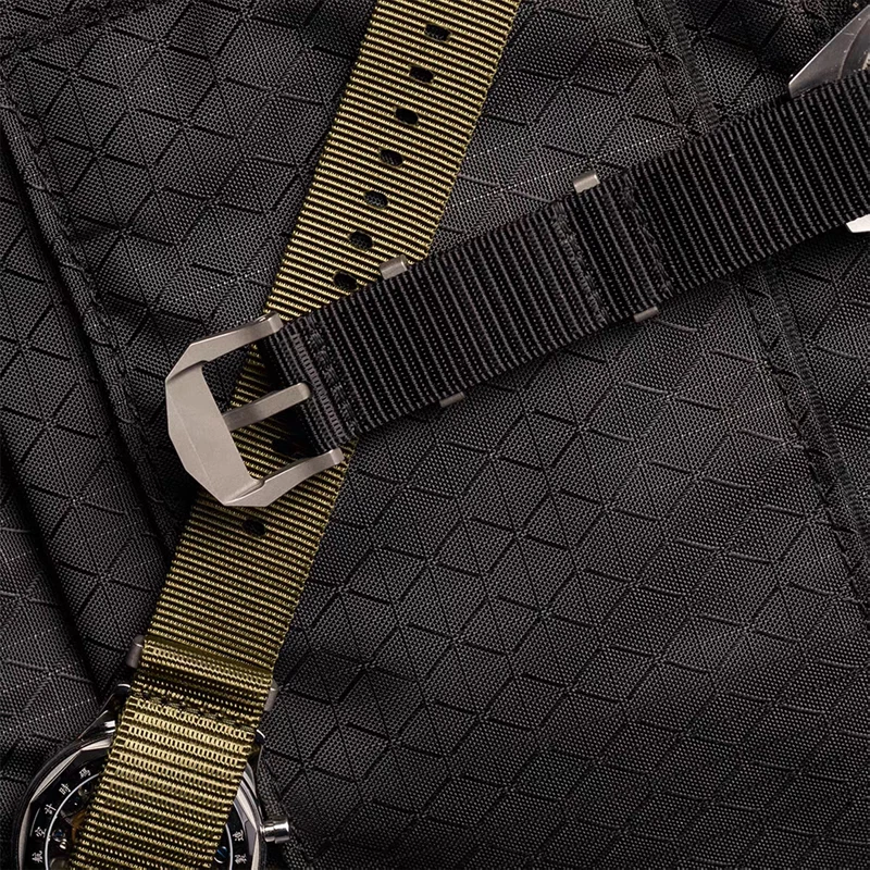 Quick Dry 20mm Titanium Nylon Watch Band Tactical CNC Carved Buckle 07FC0E-D4 - KOEEK