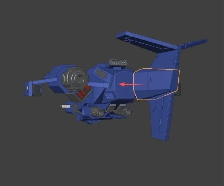 3D Printed X-14 Falcon Orbiter Simulation Fighter Static Model Desktop DecorToy 07FC0E-D4 - KOEEK