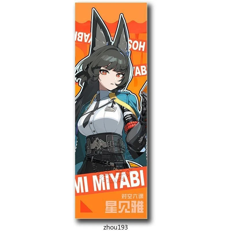 6pcs Game Hoshimi Miyabi Zenless Zone Zero Badge Keychain Card Postcard Sets 07FC0E-D4 - KOEEK