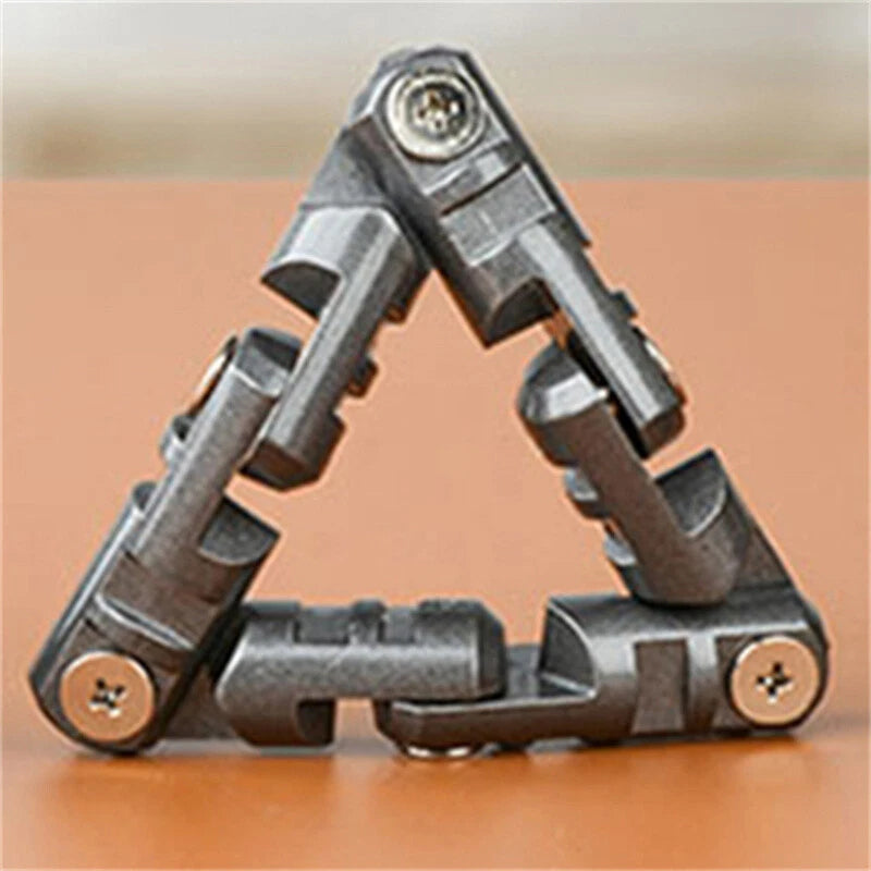 Triangular Fidget Roller Adult Metal EDC Fidget Toys Anxiety Stress Relief Gifts 07FC0E-D4 - KOEEK