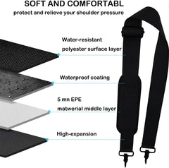 new Universal Replacement Laptop Shoulder Strap, Durable 55" Adjustable Black 07FC0E-D4 - KOEEK