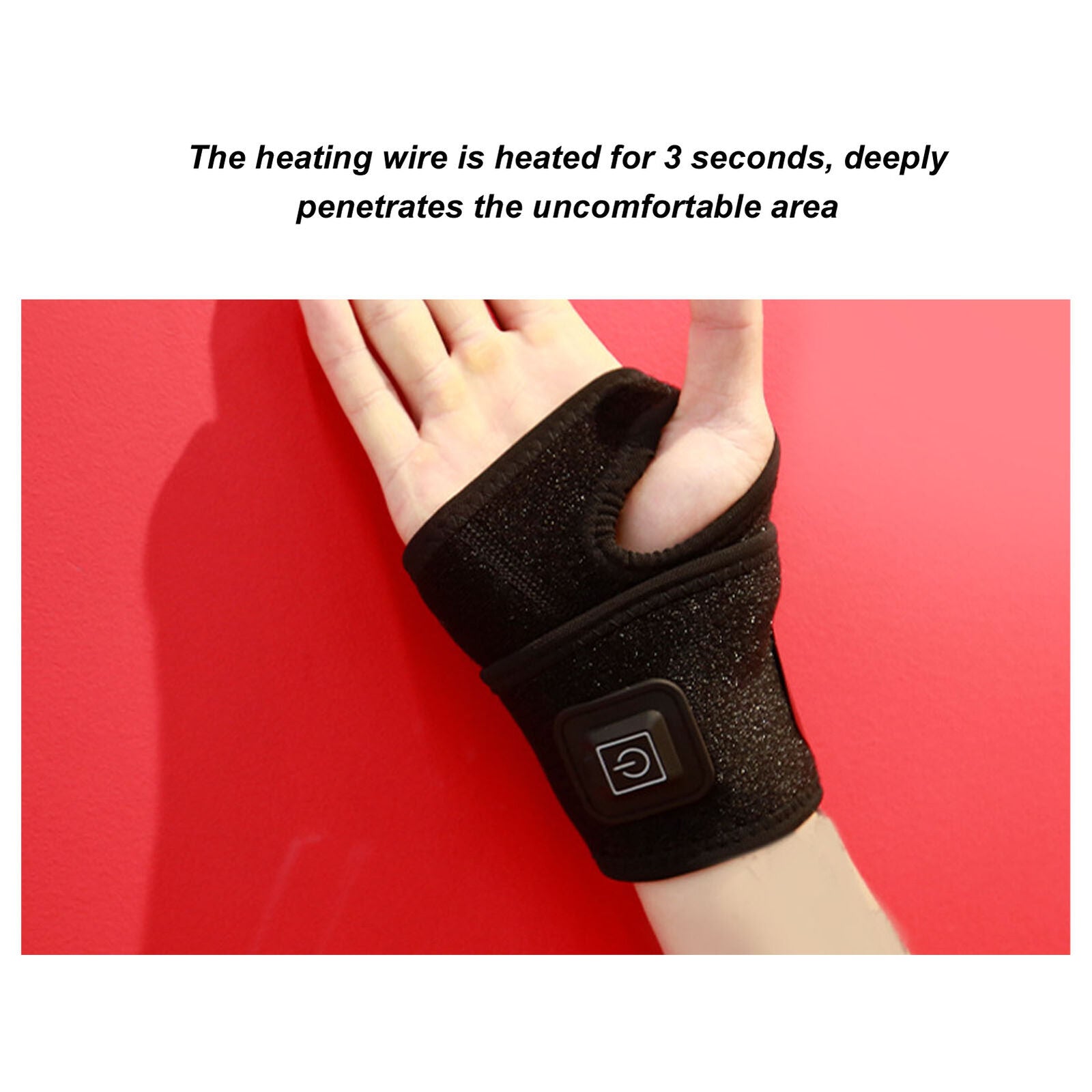 new Wrist Heated Brace Pain Relief Improve Blood CirculationB Electric Heat HGF koeek - KOEEK