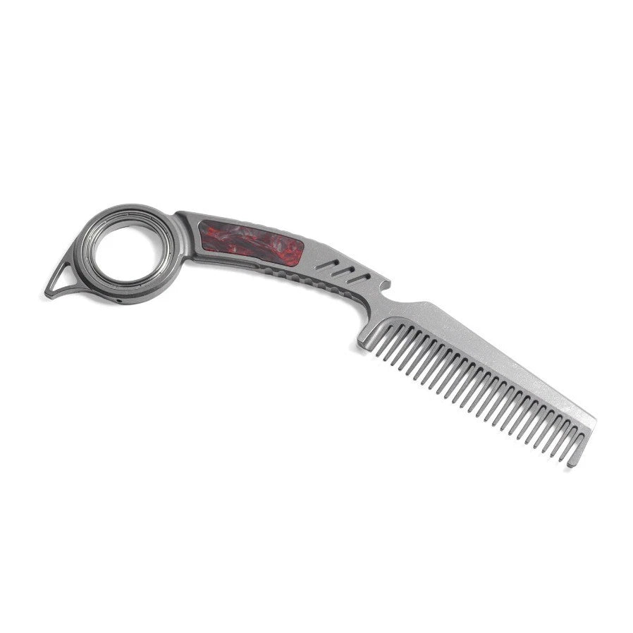 TC21 Titanium alloy Comb EDC Fidget Toy Multi Tool Lightweight Durable 07FC0E-D4 - KOEEK