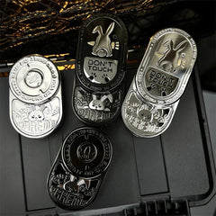 Angry Rabbit EDC Fidget Slider Stainless Steel Mechanical Ratchet Fidget Toys 07FC0E-D4 - KOEEK