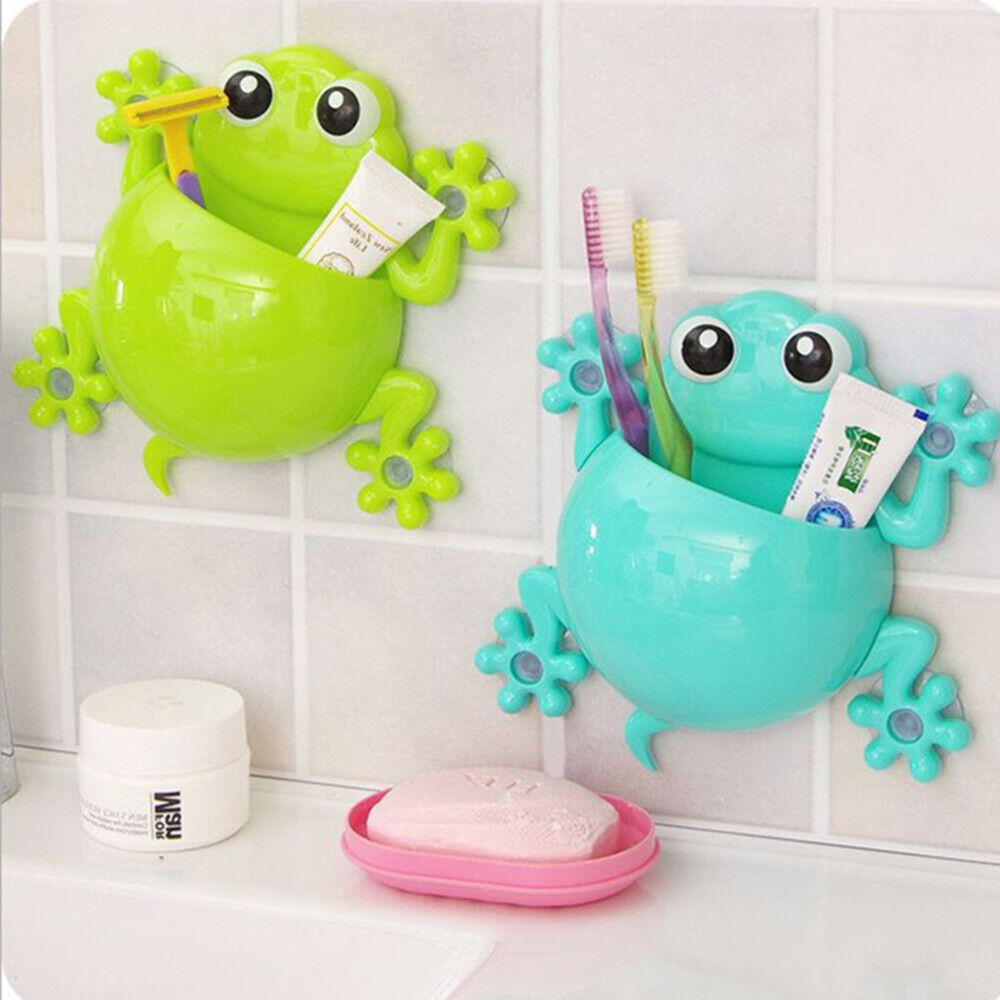 new  Tooth Brush Holder Wall Sucker Cartoon Toothbrush Organizer Child koeek - KOEEK