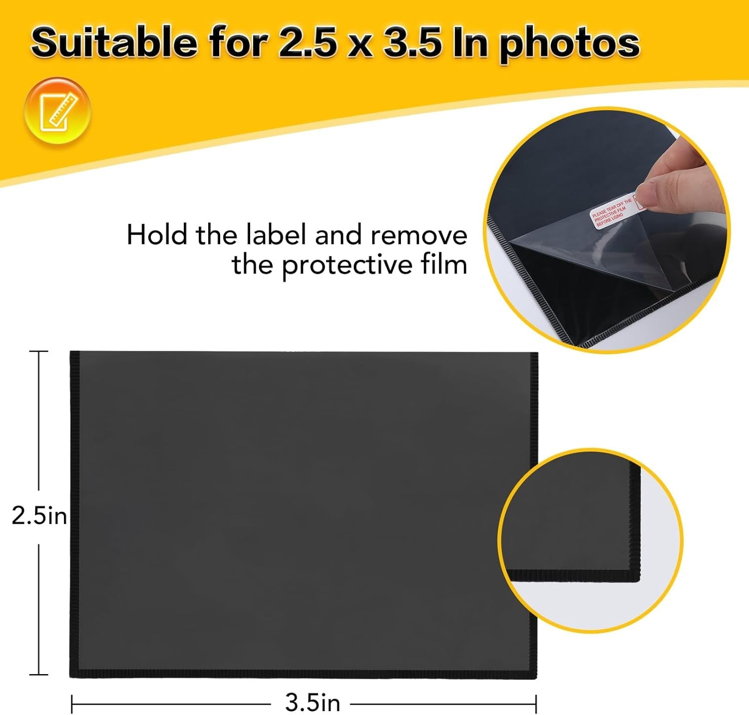 new YixangDD 20 Pack Magnetic Picture Frame, 2.5 x 2.5X3.5 inches-20Pack, Black YIXANGDD - KOEEK