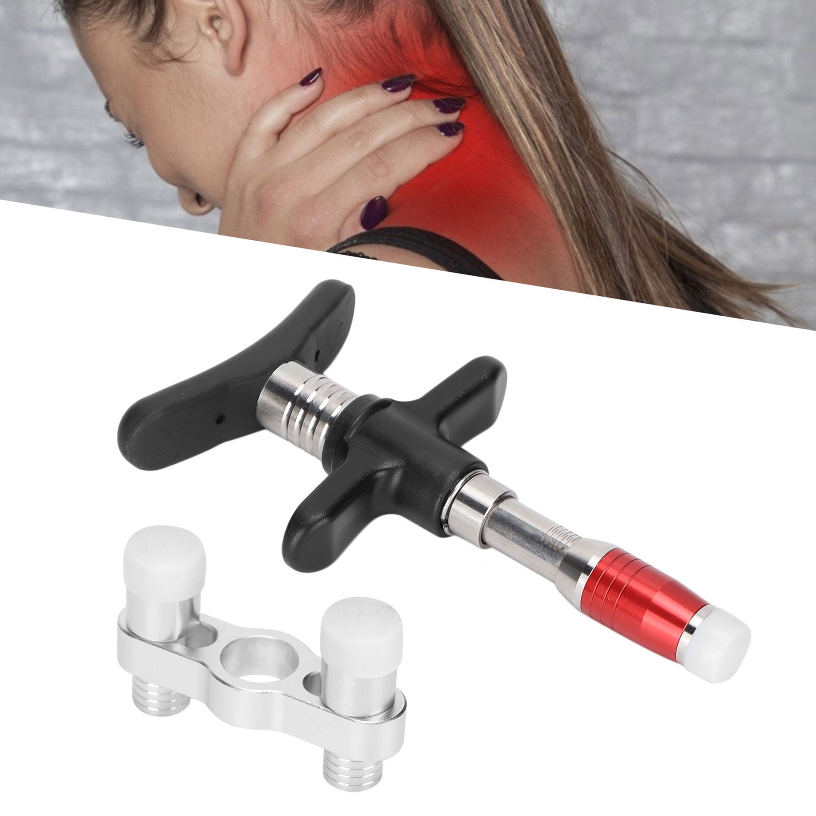 new Spinal Massager Single Head 10 Levels Spine Correction Spine Massage() HGF koeek - KOEEK