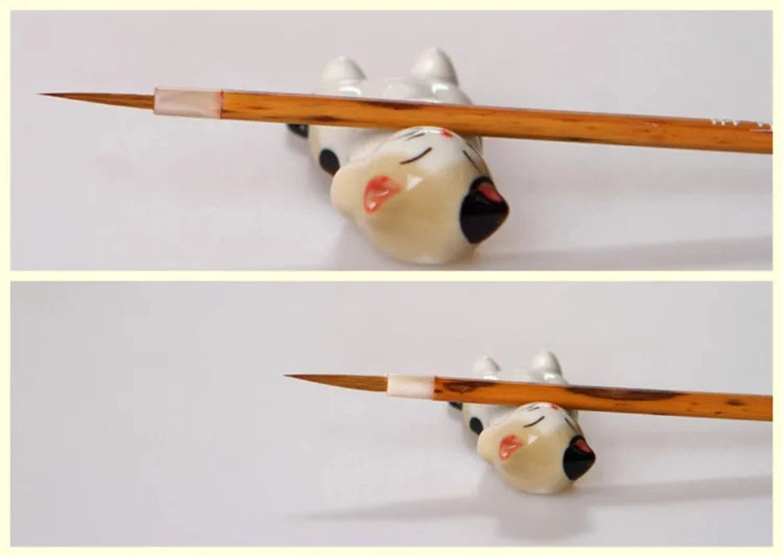18cm Wolf Hair Chinese Calligraphy Fine Line Brushes Handmade Writing Brush 07FC0E-D4 - KOEEK
